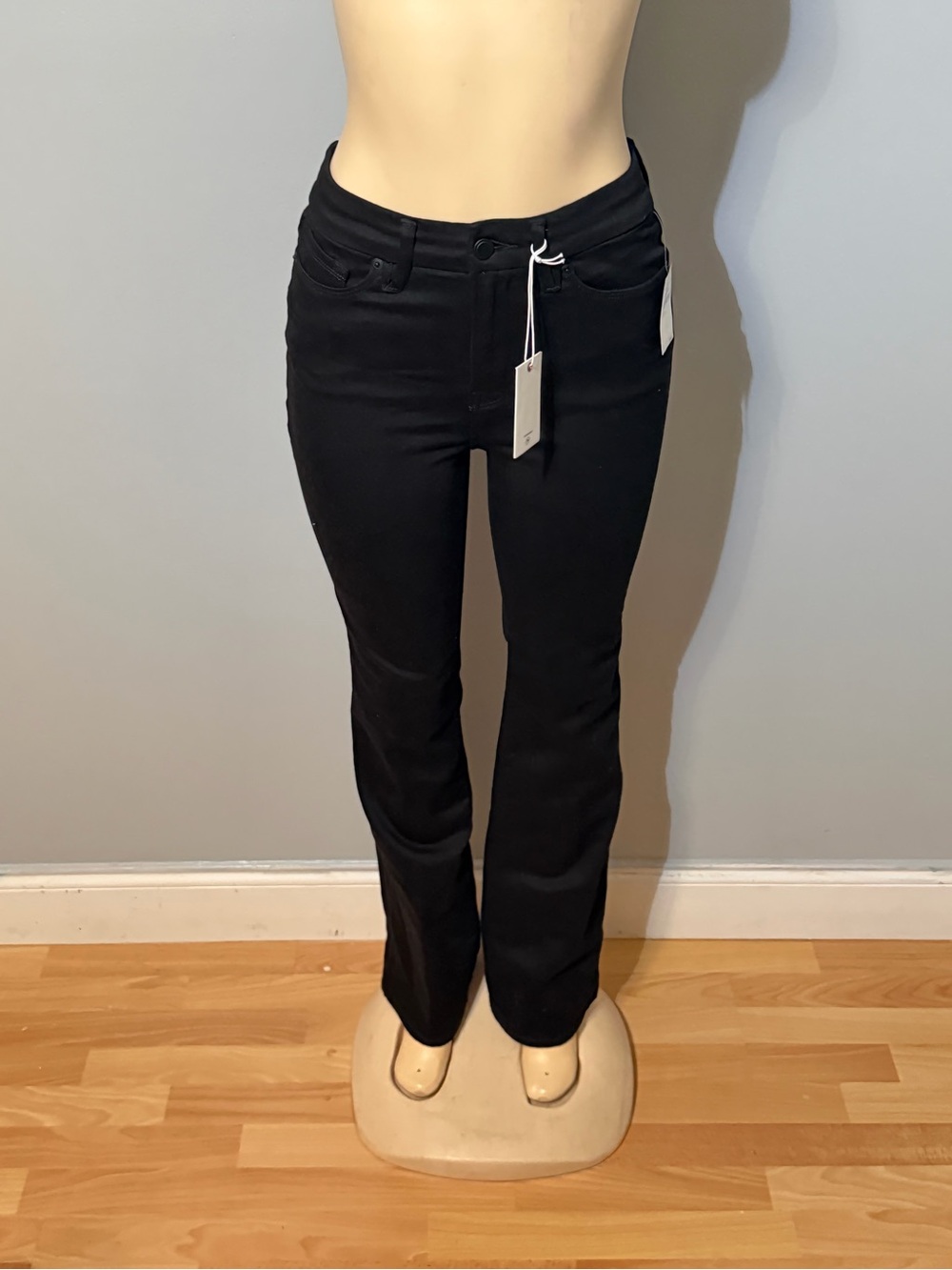 Good American Black good classic slim Bootcut Jeans
